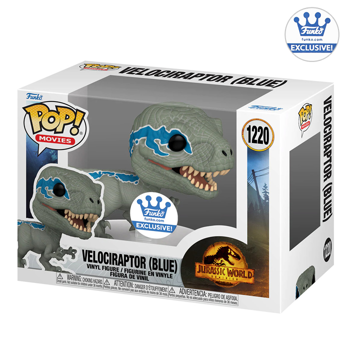 Pop vinyl jurassic hot sale world blue velociraptor